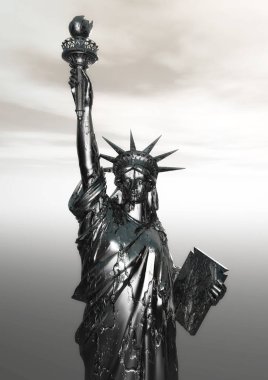 Digital Rendering of the Statue of Liberty clipart