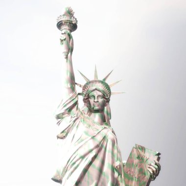 Özgürlük heykeli dijital işleme