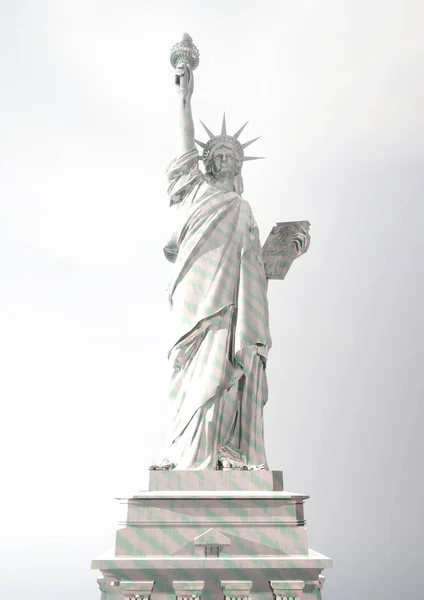 自由女神像的数字呈现 — 图库照片