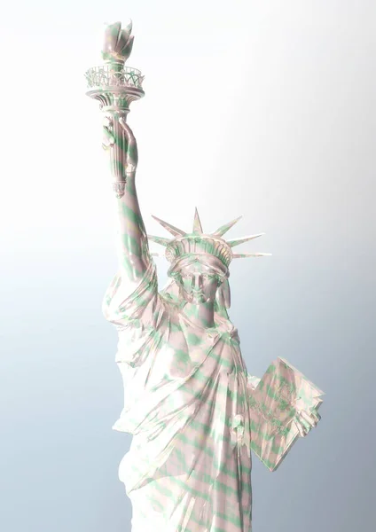 Digitale weergave van de statue of liberty — Stockfoto