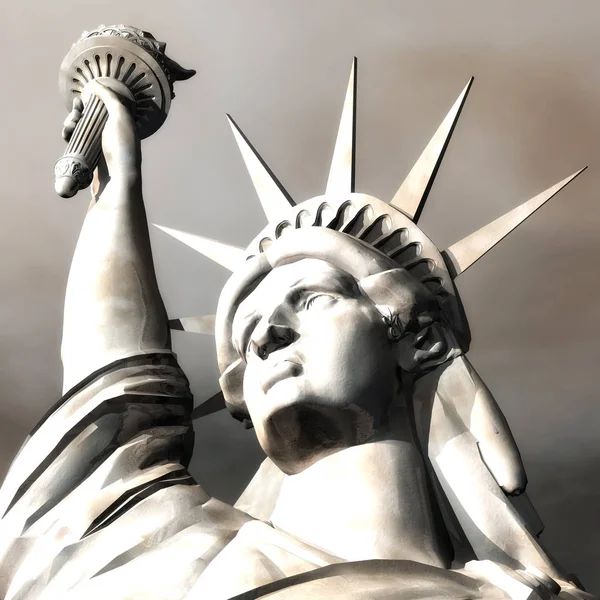 Візуалізації Ілюстрація Статуя Свободи — стокове фото