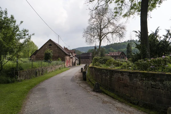En la ruta de senderismo Spessartweg en Alemania — Foto de Stock
