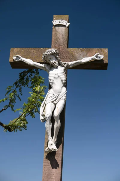 Krucifix v Spessart v Německu — Stock fotografie