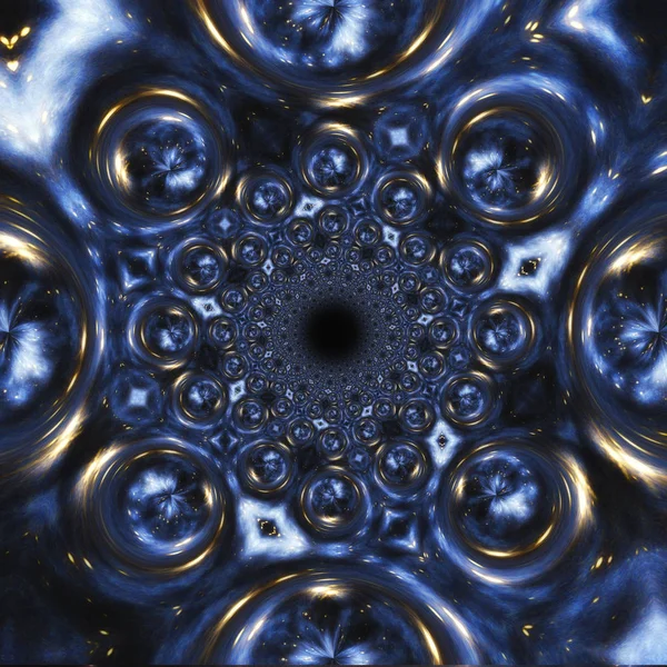 우주의 블랙홀의 예술적 표현 — 스톡 사진