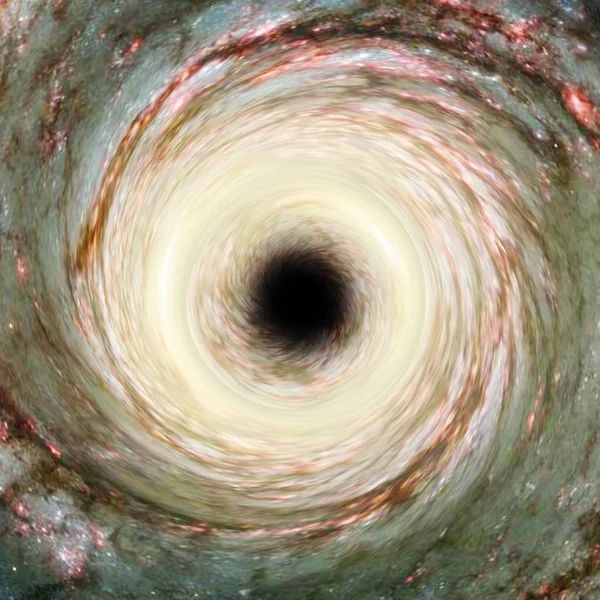 Artystyczny reprezentację cosmic Black Hole — Zdjęcie stockowe