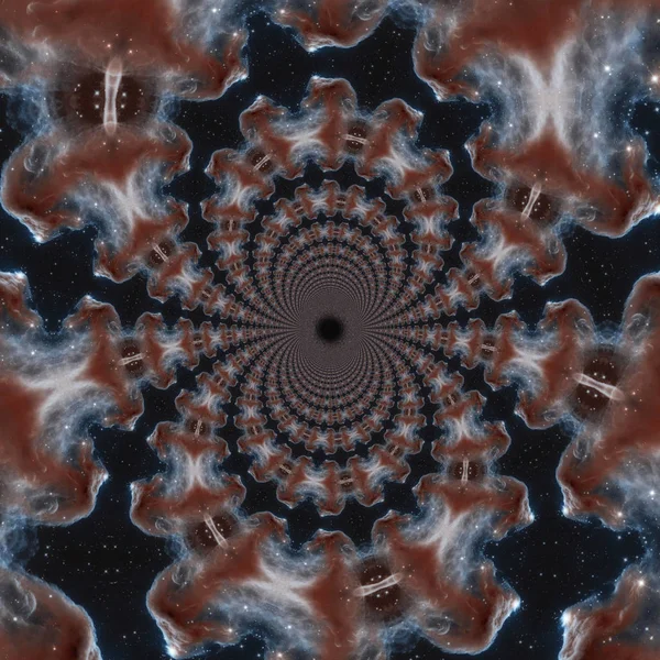 Művészi ábrázolása egy kozmikus fekete lyuk — Stock Fotó
