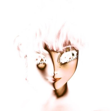 Dijital 3d illüstrasyon kadın bir peri