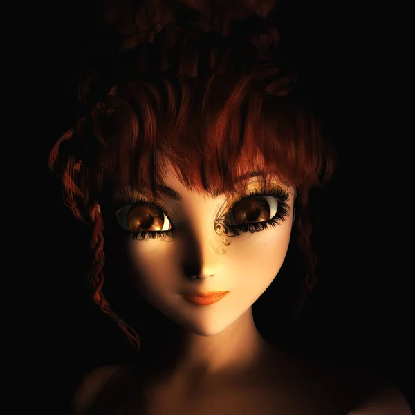 Digital 3d ilustracja Female Bajki, Wróżki — Zdjęcie stockowe