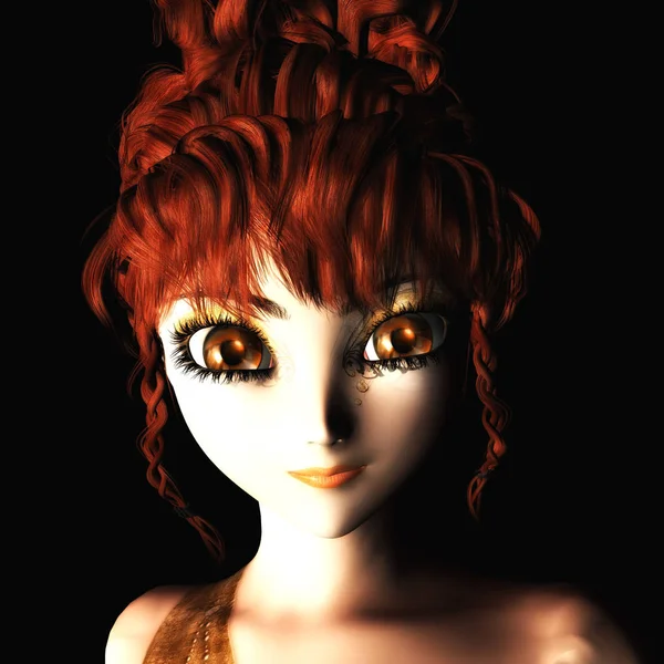 Illustration 3D numérique d'une fée féminine — Photo
