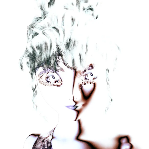 Illustration 3D numérique d'une fée féminine — Photo