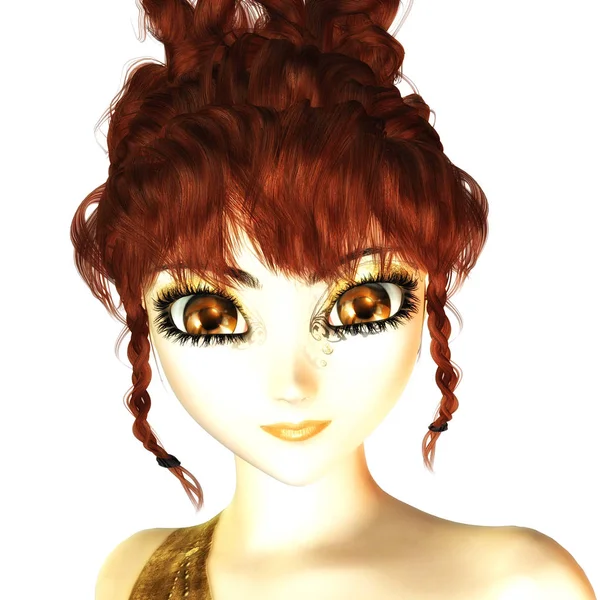 女性の妖精のデジタル 3 d イラストレーション — ストック写真