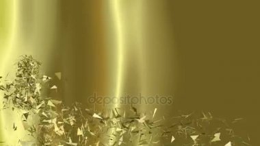 Dijital 3d animasyon, döndürme ve metin patlayan