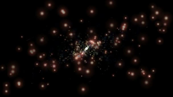 反应粒子的数字动画 — 图库视频影像
