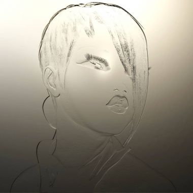 Dijital 3d illüstrasyon kadın bir rahatlama