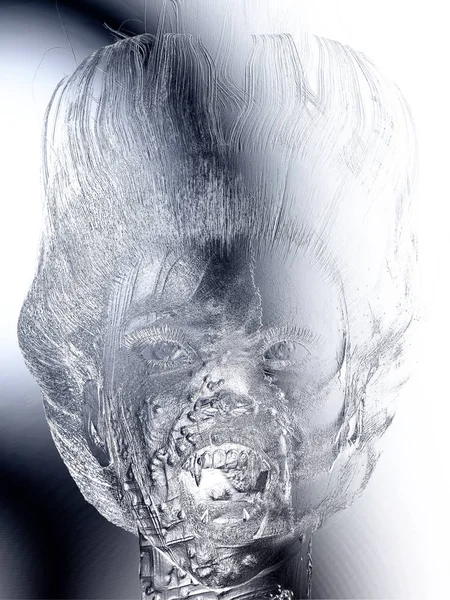 Ψηφιακή τρισδιάστατη απεικόνιση του μια ανακούφιση θηλυκό βαμπίρ — Φωτογραφία Αρχείου