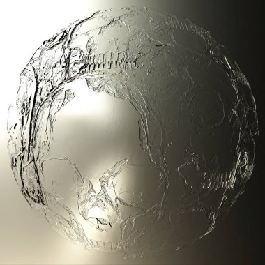 Digital 3D Illustration of a mystic female Eye clipart