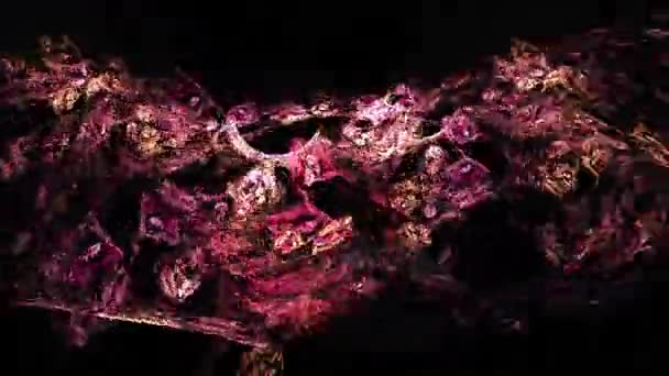 Bir döngü fraktal şeklinin dijital animasyon — Stok video