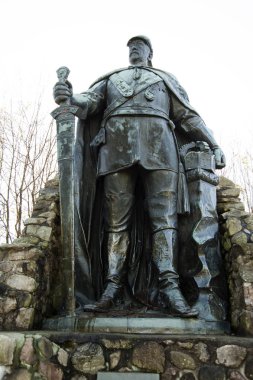 Bismarck anıt Huettener yarış içinde Aschberg dağda