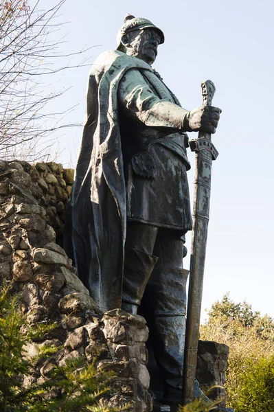 Bismarck monumentet på berget Aschberg i den Huettener fjällen — Stockfoto