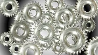 Gears'ı dönen 3d animasyon