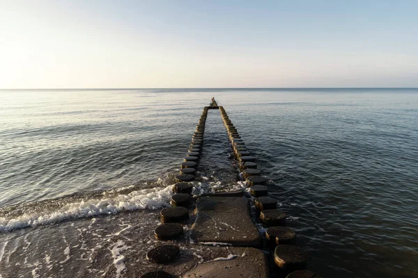Costa Mar Báltico Perto Ahrenshoop Alemanha — Fotografia de Stock