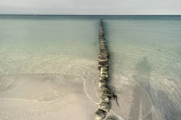 Costa Del Mar Baltico Vicino Ahrenshoop Germania — Foto Stock