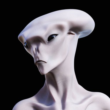 Korkunç bir yaratık dijital 3d çizimi