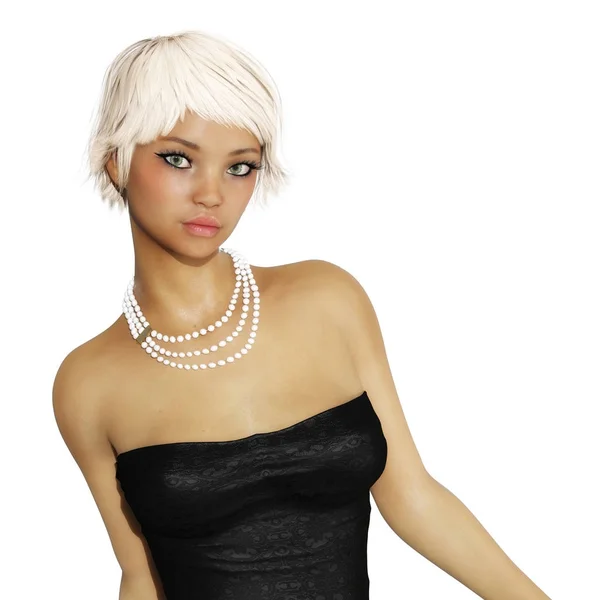 Digital 3D Ilustração de uma fêmea atraente — Fotografia de Stock