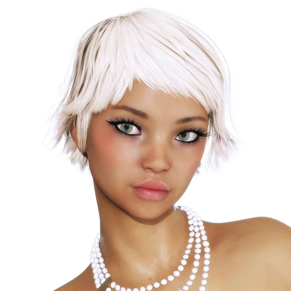 Digitale 3D-Illustration eines attraktiven Weibchens — Stockfoto
