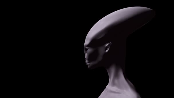 Digital Animation Alien — Stock Video