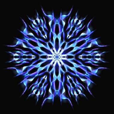 Sürekli değişen Mandala dijital illüstrasyon