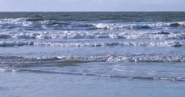 Szorstka Wody Morzu Północnym — Wideo stockowe