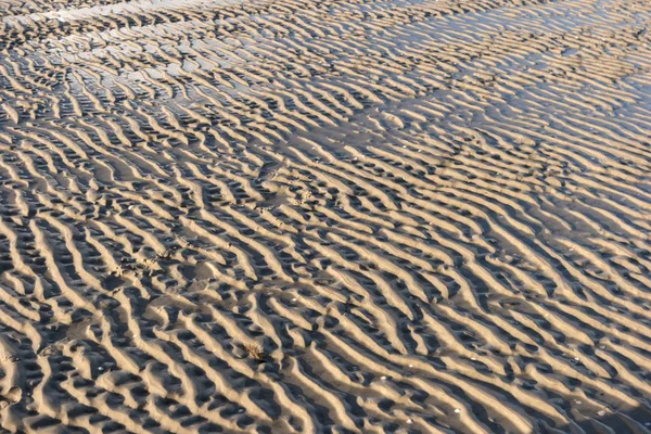 Marcas de ondulação na Ilha da Frísia do Norte Amrum na Alemanha — Fotografia de Stock