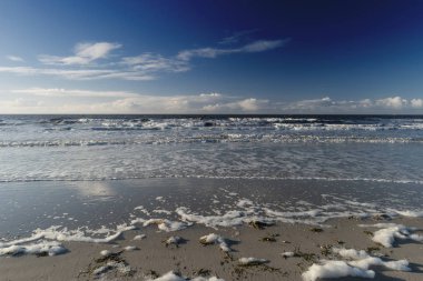 Almanya Kuzey Frisian Adası Amrum üzerinde