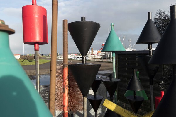 Navigation Marks on the North Frisian Island Amrum in Germany