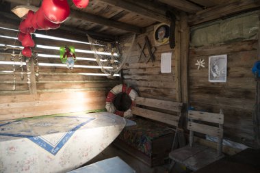 Amrum, Almanya - 02 Ocak 2018: Kniepsand Beach, inci üzerinde