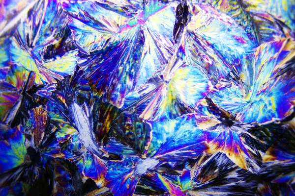 Microcrystals Polarize Işık — Stok fotoğraf