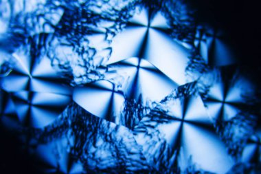 Microcrystals Sorbitol polarize ışık