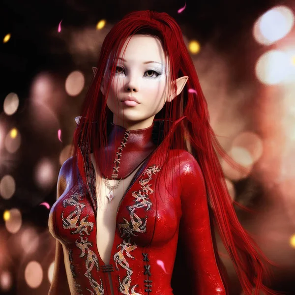 3D obrázek ženy, Fantasy — Stock fotografie