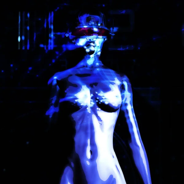 Digital 3D Illustration of a Fembot — Stock Photo, Image