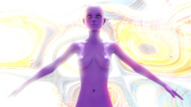 Bir Fantezi Kadını Dijital 3d ResimleriName