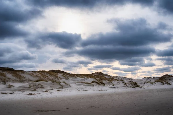 독일의 북 프리지아 섬 암 럼에 있는 모래 언덕 — 스톡 사진