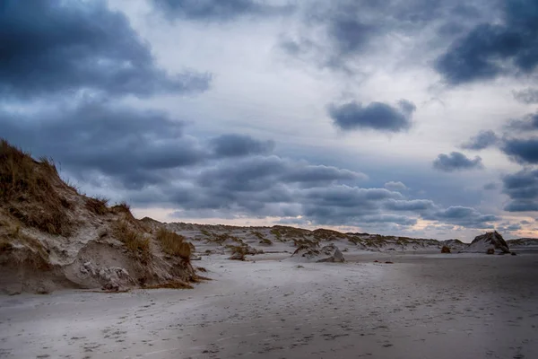 Dunas na Ilha da Frísia do Norte Amrum na Alemanha — Fotografia de Stock