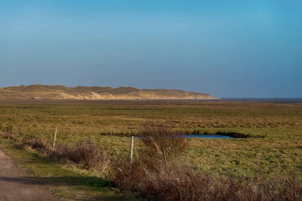 Dunas na Ilha da Frísia do Norte Amrum na Alemanha — Fotografia de Stock