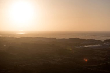 Almanya 'da Kuzey Frizya Adası' ndaki kum tepeleri
