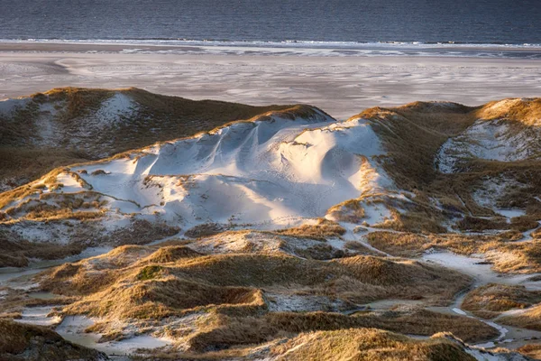 Dune sull'isola della Frisia Settentrionale Amrum in Germania — Foto Stock