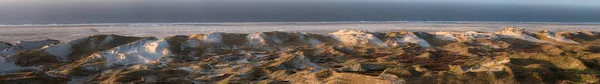 Vista panorâmica sobre a Ilha da Frísia do Norte Amrum na Alemanha — Fotografia de Stock