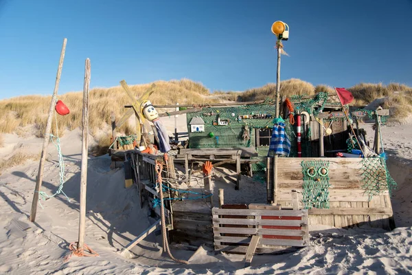 Amrum, Tyskland - 31 december 2020: På Kniepsand Beach of t — Stockfoto