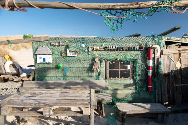 암 룸, 독일 - 2020 년 12 월 31 일 : T 의 나이프 페드 해변에서 — 스톡 사진