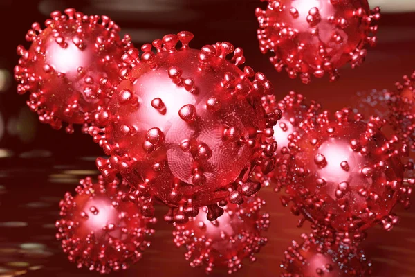 Taiteellinen Kuva Coronavirusta — kuvapankkivalokuva